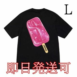 ステューシー(STUSSY)のPOPSICLE TEE 黒／L(Tシャツ/カットソー(半袖/袖なし))