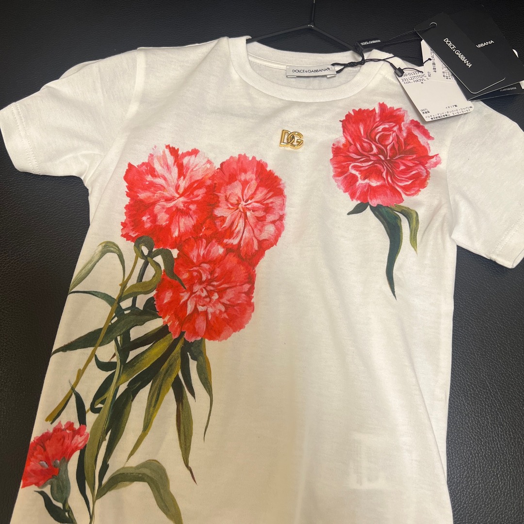 DOLCE&GABBANA】カーネーションプリントTシャツ【新品未使用】 - T