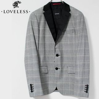 ラブレス(LOVELESS)の新品 LOVELESSラブレス グレンチェック タキシードジャケット Lサイズ(テーラードジャケット)