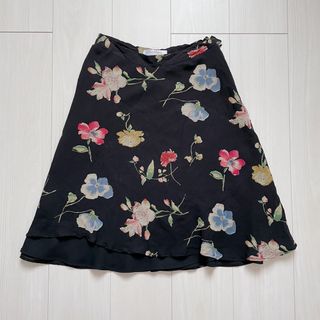 マックスマーラ(Max Mara)のMax Mara花柄シルクマーメイドスカート♡(ひざ丈スカート)