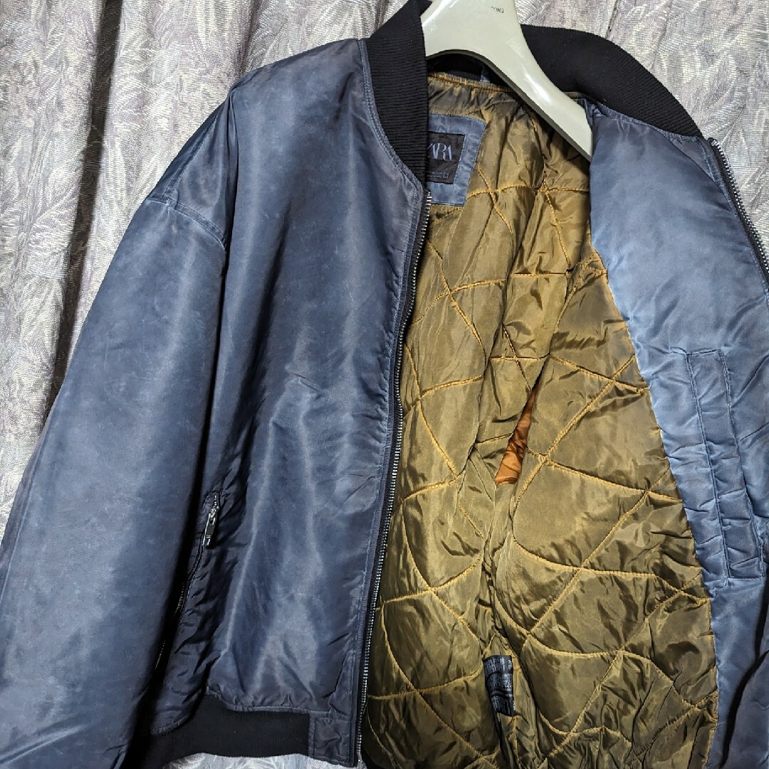 ZARAアシッド加工MA-1ボンバージャケット ZARA サイズXXL MA-1 ボンバージャケット