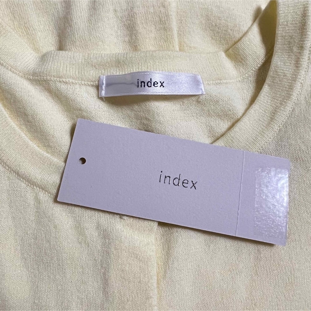 INDEX(インデックス)のindex インデックス　カーディガン　新品未使用 レディースのトップス(カーディガン)の商品写真