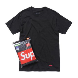 シュプリーム(Supreme)の【1枚 バラ売り】Supreme Hanes Tagless Tee ブラック(Tシャツ/カットソー(半袖/袖なし))