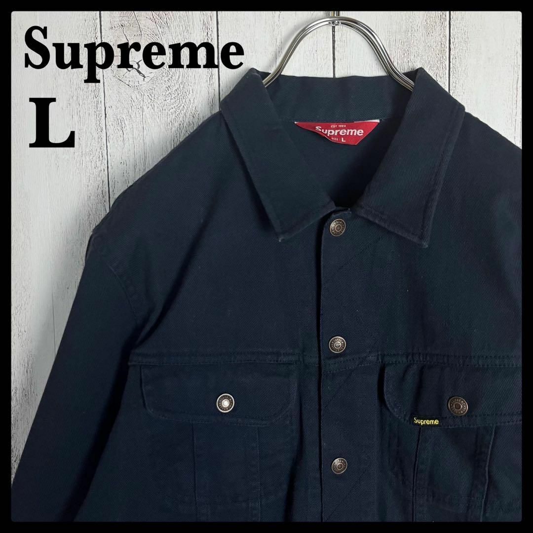 Supreme - 【人気Lサイズ】シュプリーム☆ワンポイントロゴ入りデニム