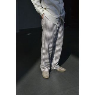 コモリ(COMOLI)のmfpen Easy Trousers[BROWN TABLECLOTH](ワークパンツ/カーゴパンツ)