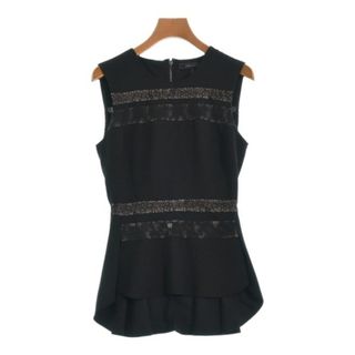 ビーシービージーマックスアズリア(BCBGMAXAZRIA)のBCBG MAXAZRIA ブラウス XXS 黒xベージュ 【古着】【中古】(シャツ/ブラウス(長袖/七分))