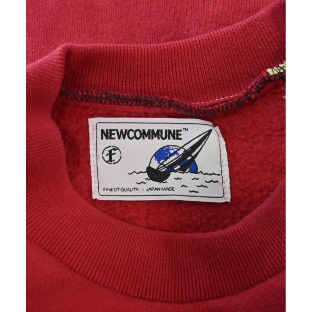 NEWCOMMUNE ニューコミューン スウェット -(M位) 赤xピンクx黄 【古着】【中古】 メンズのトップス(スウェット)の商品写真