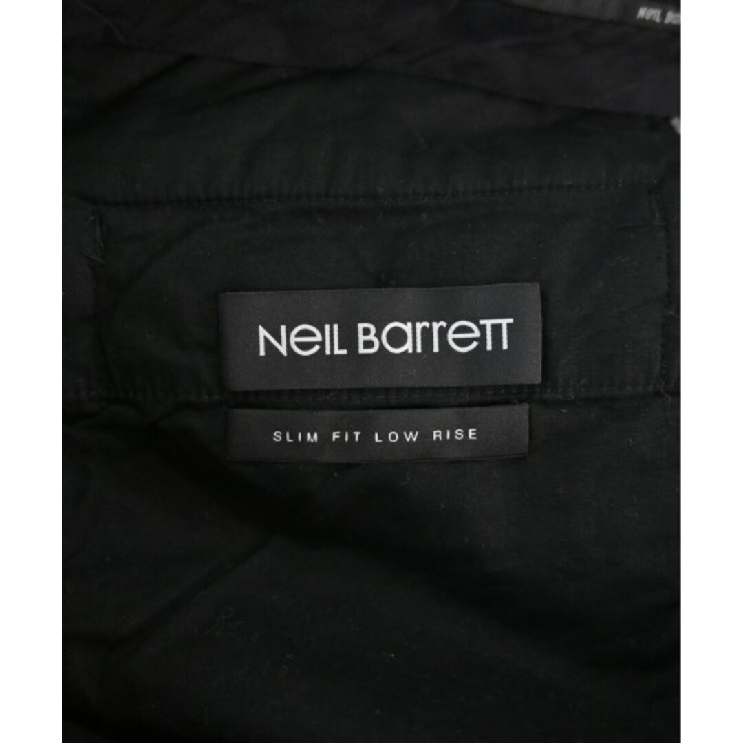 Neil Barrett スラックス 50(XL位) 黒x白(総柄)
