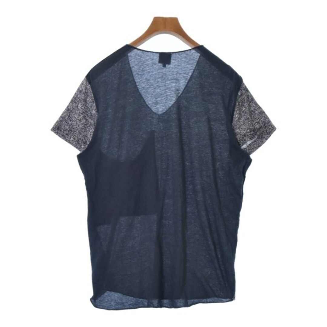 3.1 Phillip Lim(スリーワンフィリップリム)の3.1 Phillip Lim Tシャツ・カットソー S 紺x白(総柄) 【古着】【中古】 メンズのトップス(Tシャツ/カットソー(半袖/袖なし))の商品写真