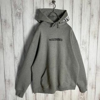 ヴェトモンVETEMENTS■20SS NOBODYレイヤードフーディパーカー