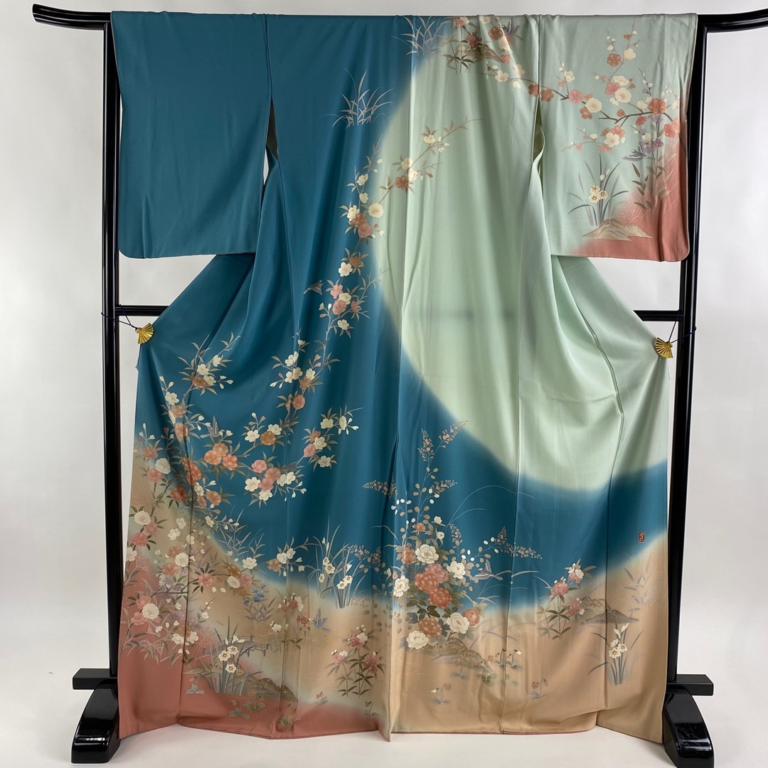 訪問着 身丈170.5cm 裄丈67.5cm 正絹 秀品 - 着物