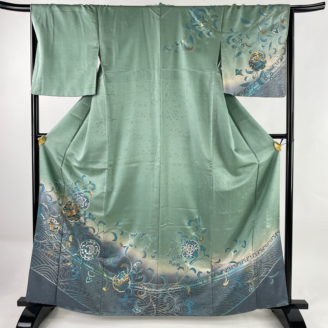 訪問着 身丈164cm 裄丈65cm 正絹 美品 秀品 - 着物