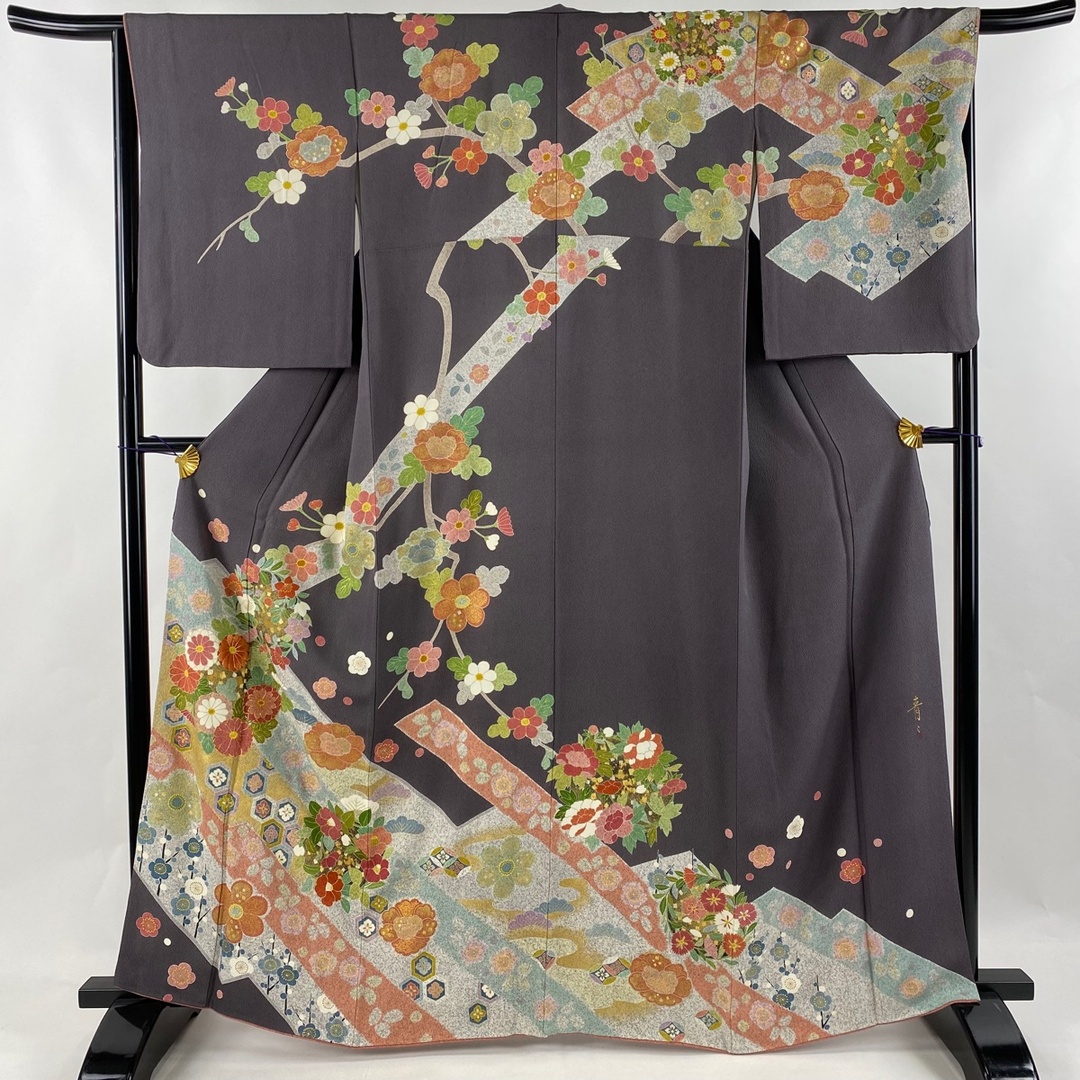 訪問着 身丈164.5cm 裄丈65.5cm 正絹 逸品