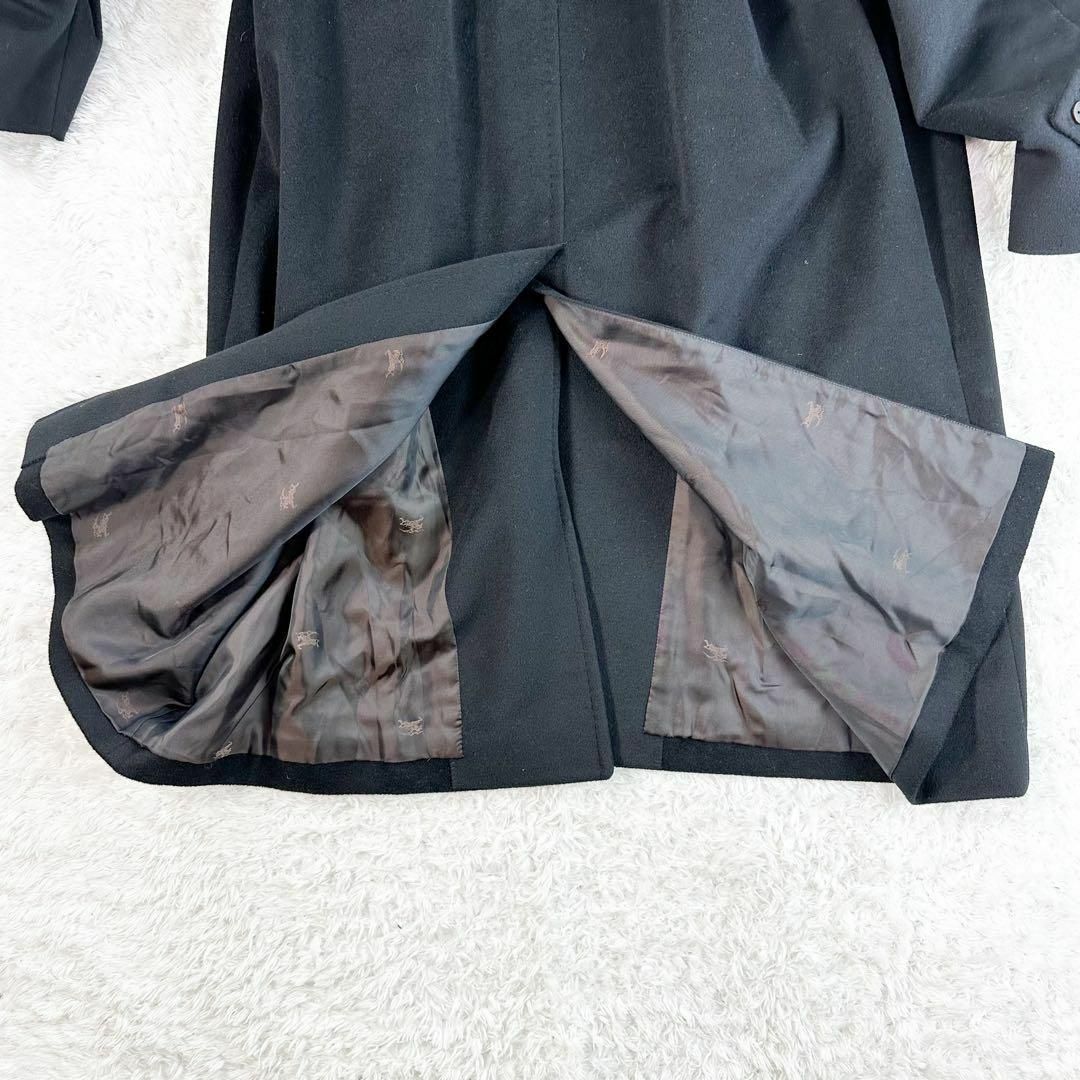 現行✨未使用級 バーバリー ステンカラーコート カシミア100% 黒