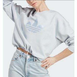 アディダス(adidas)のadidasOriginalsマーブルプリントインフィルトレフォイル スウェット(トレーナー/スウェット)