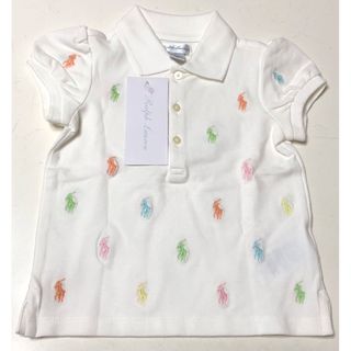 ポロラルフローレン(POLO RALPH LAUREN)の【新品】ポロ ラルフローレン メニーポニー ポロシャツ 18M ベビー(シャツ/カットソー)