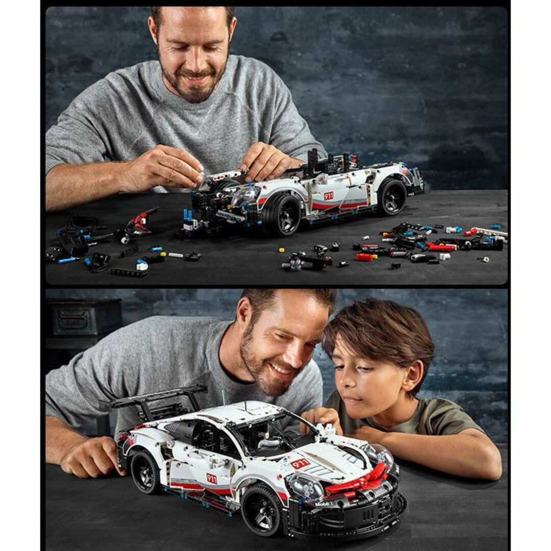 【即日発送】★レゴ互換品★スポーツカー★ポルシェ911RSR★1,631PCS エンタメ/ホビーのおもちゃ/ぬいぐるみ(模型/プラモデル)の商品写真