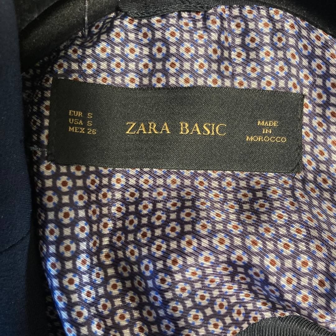 ZARA(ザラ)の【大人気】ZARA ザラ　セットアップ　ネイビー　ブラック ワイドパンツ レディースのフォーマル/ドレス(スーツ)の商品写真