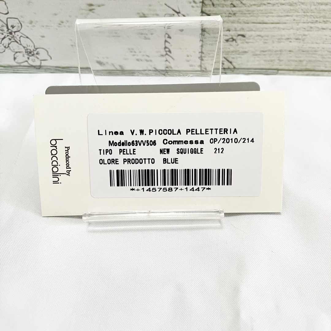 【新品未使用】ヴィヴィアンウエストウッド 長財布 ブルー ボタン2つ