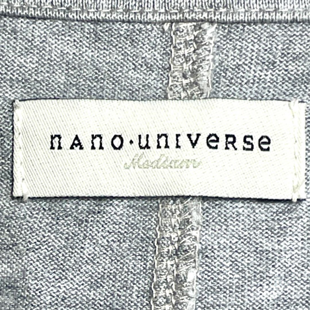 nano・universe(ナノユニバース)のa098 ナノユニバース ソフトジャケット レディース M グレー レディースのジャケット/アウター(テーラードジャケット)の商品写真