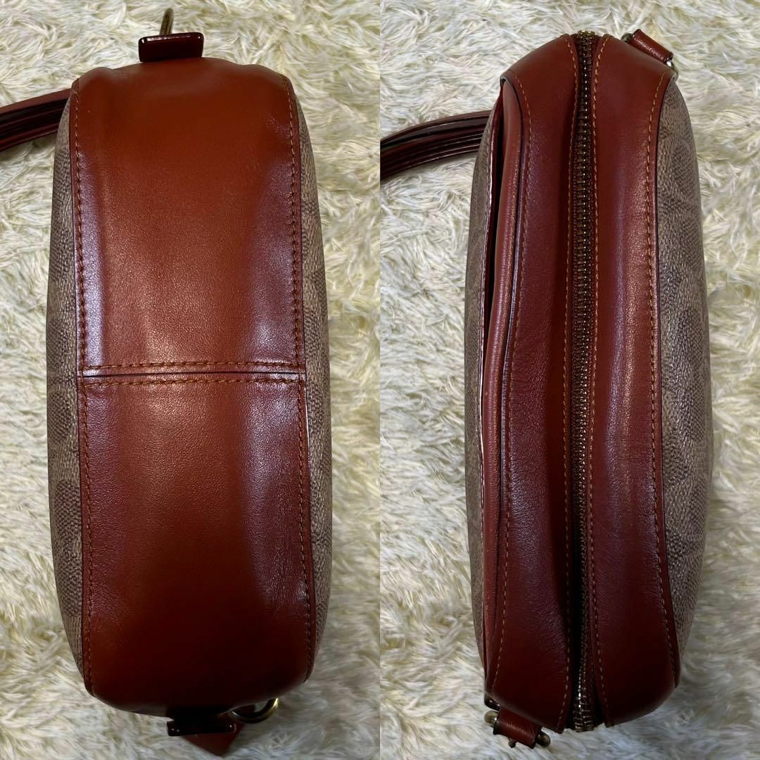 【美品】コーチ 31208 ショルダーバック レザー バイカラー シグネチャー
