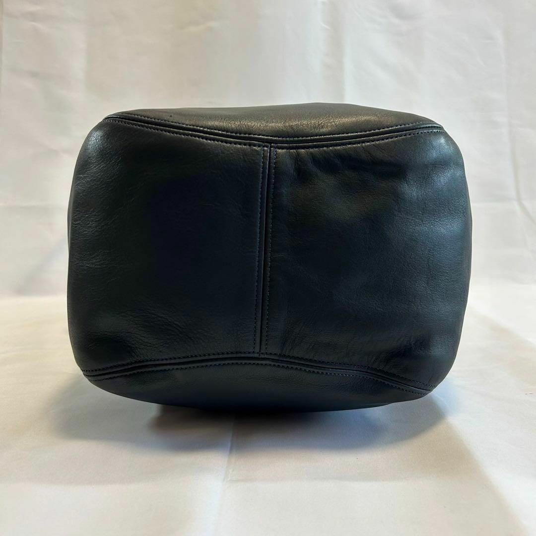 極美品 FURLA レザー ベルヴェデーレ 2WAY ショルダーバッグ 黒 巾着-