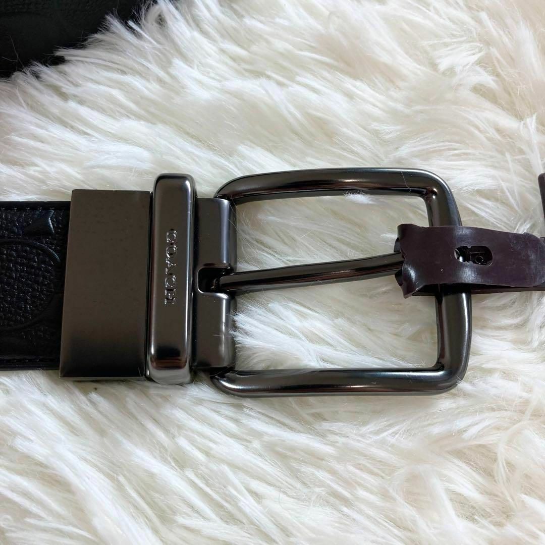 COACH - 【新品未使用】ベルト メンズ スーツ 黒 シグネチャー コーチ ...