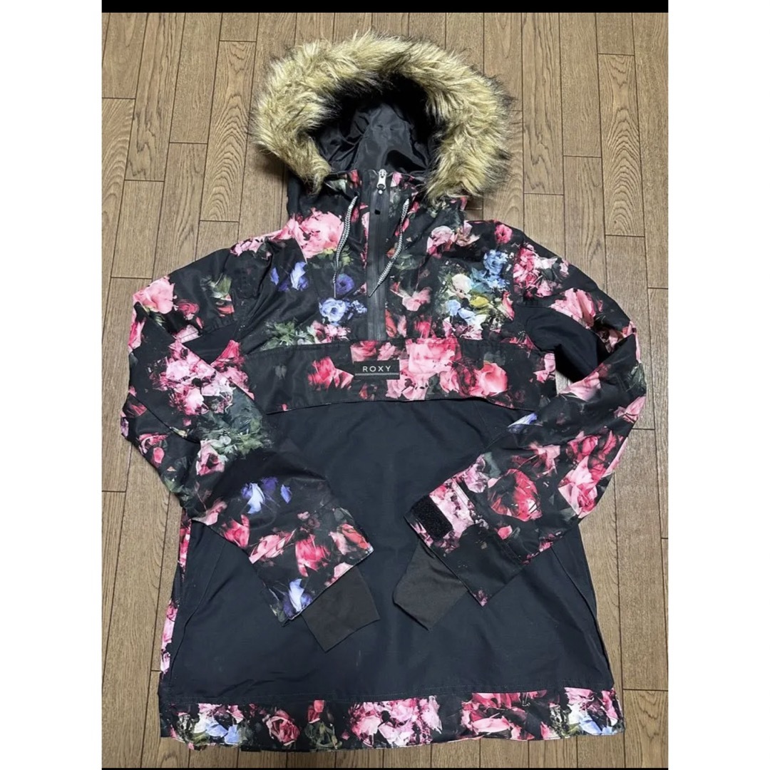 【美品】ROXY　スノボウェア　上下セット　総柄　カラフル　Ｍ