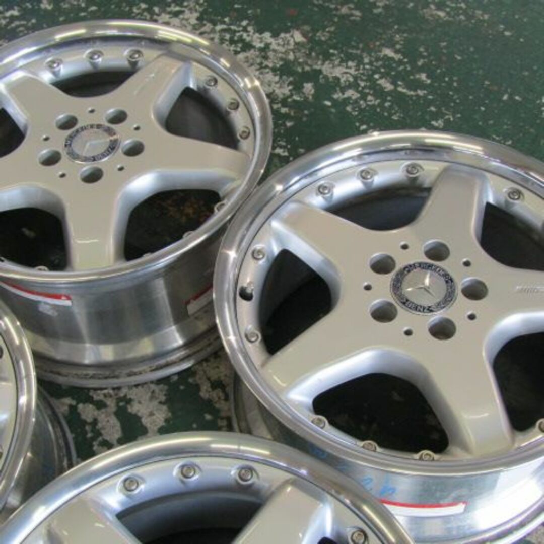 BBS(ビービーエス)の【超希少BBS製】メルセデスベンツ　W203　Cクラス純正　AMGスタイリング3 自動車/バイクの自動車(タイヤ・ホイールセット)の商品写真