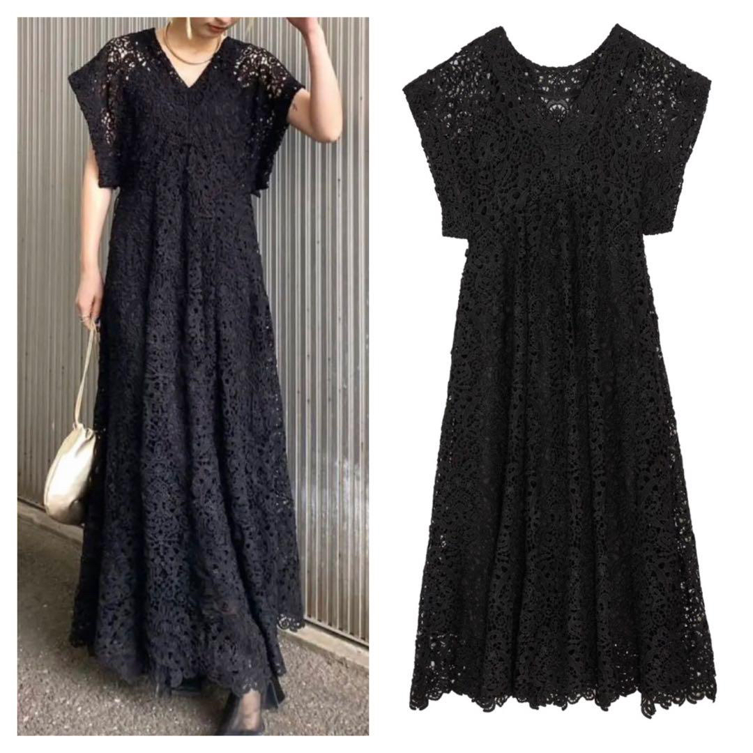 2WAY FLARE CHEMICAL LACE DRESS