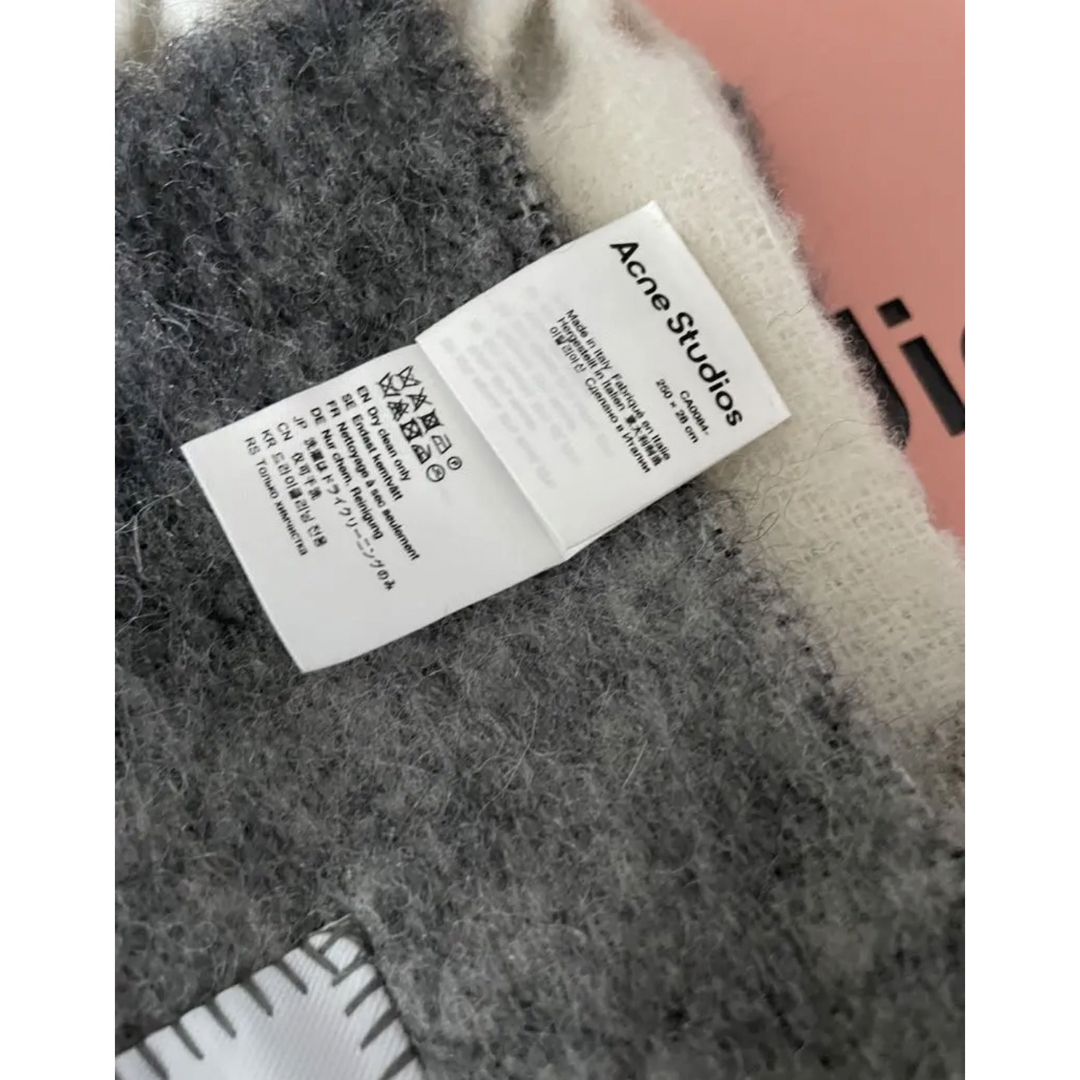 美品 Acne Studious 22AW モヘアマフラー ブルー 完売品-