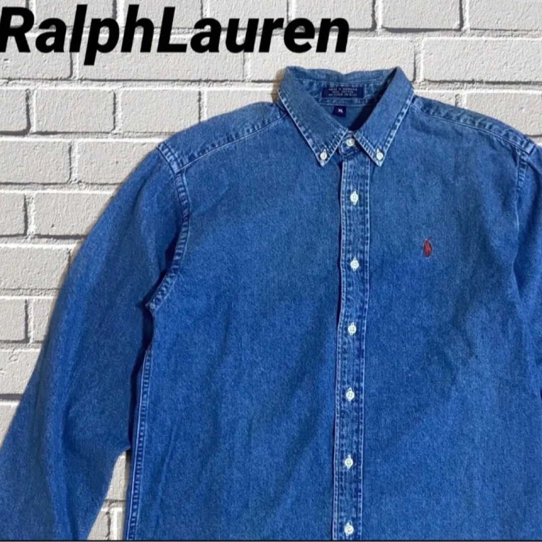 Ralph Lauren - 【美品】ラルフローレン デニムシャツ ボタンダウン ...