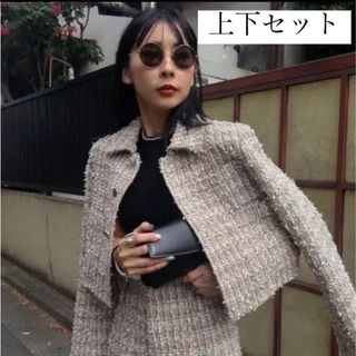 アメリヴィンテージ(Ameri VINTAGE)の最終値下げ　Ameri PLAYFUL TWEED セットアップ(カジュアルパンツ)