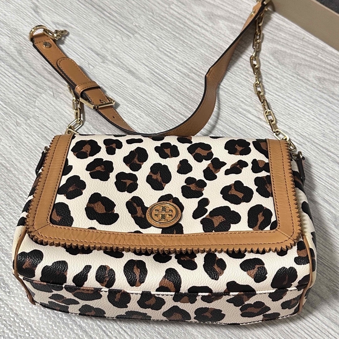 Tory Burch - トリーバーチ レオパード チェーンショルダーバッグ 美品