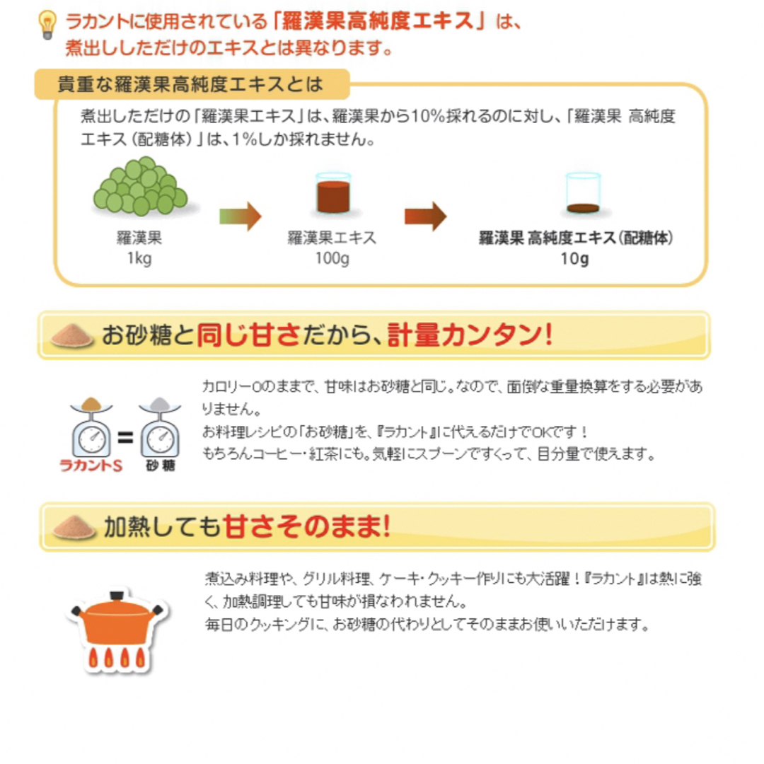 SARAYA(サラヤ)のサラヤ ラカント ホワイト 1kg カロリーゼロ　天然甘味料  食品/飲料/酒の食品(調味料)の商品写真