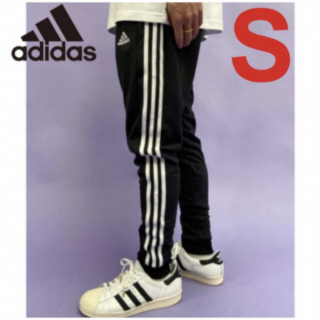 adidas(アディダス)の【新品未使用!!】アディダス ３ストライプ ジョガーパンツ ブラック S メンズのパンツ(その他)の商品写真