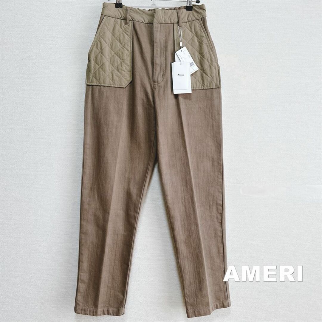 【AMERI】アメリ キルティング パッチ パンツ タグ付未使用