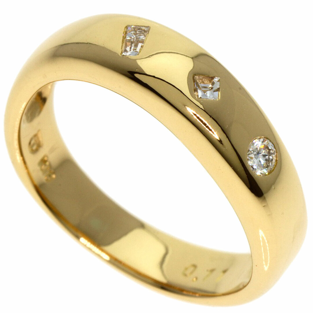 TASAKI K18YG 0.02ct 8.5号 アクア ダイヤモンド リング - リング