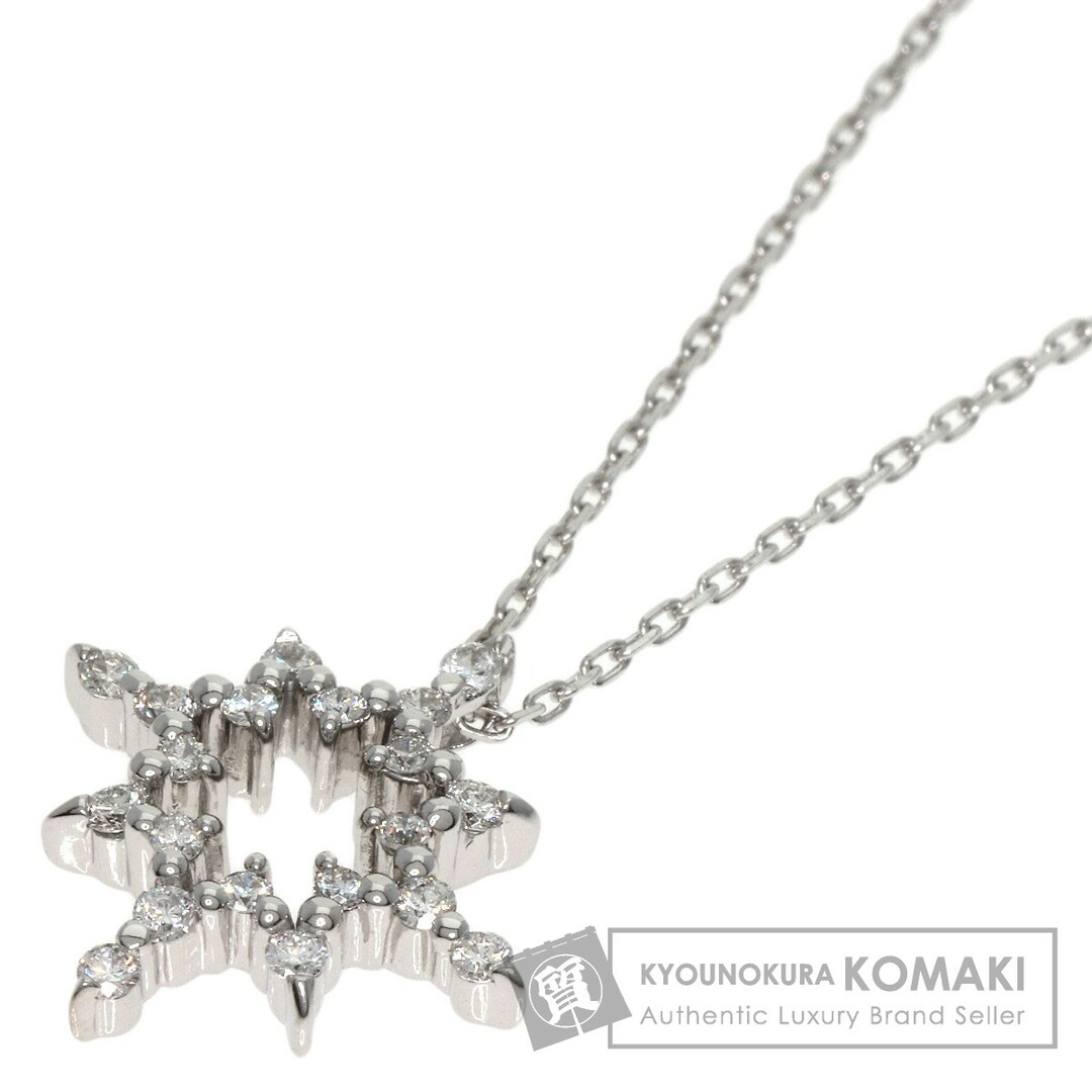 STAR JEWELRY(スタージュエリー)のSTAR JEWELRY ダイヤモンド ネックレス K18WG レディース レディースのアクセサリー(ネックレス)の商品写真