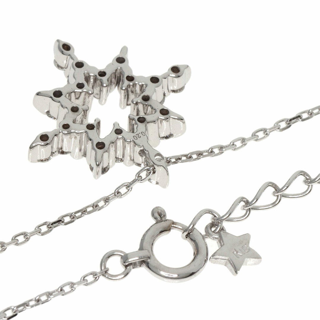 STAR JEWELRY(スタージュエリー)のSTAR JEWELRY ダイヤモンド ネックレス K18WG レディース レディースのアクセサリー(ネックレス)の商品写真
