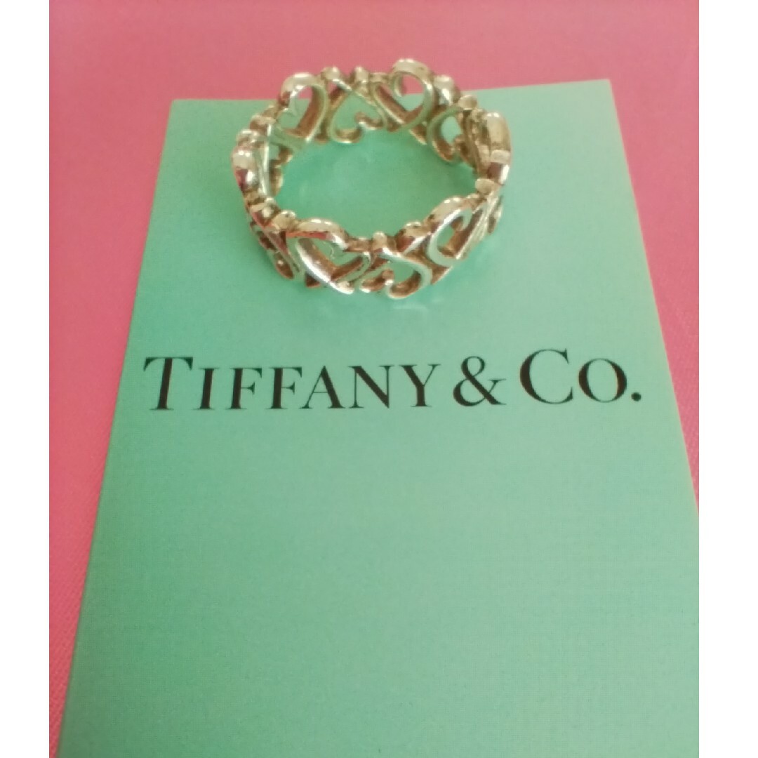 Tiffany & Co. - ティファニーラビング ハート バンド リング 9号