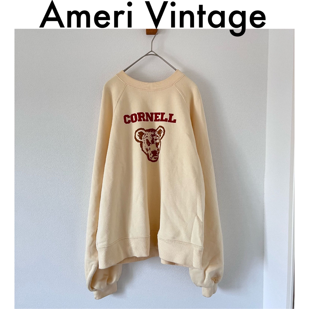 最終値下げ！美品【AMERI】CORNELL COLLEGE TOP スウェット