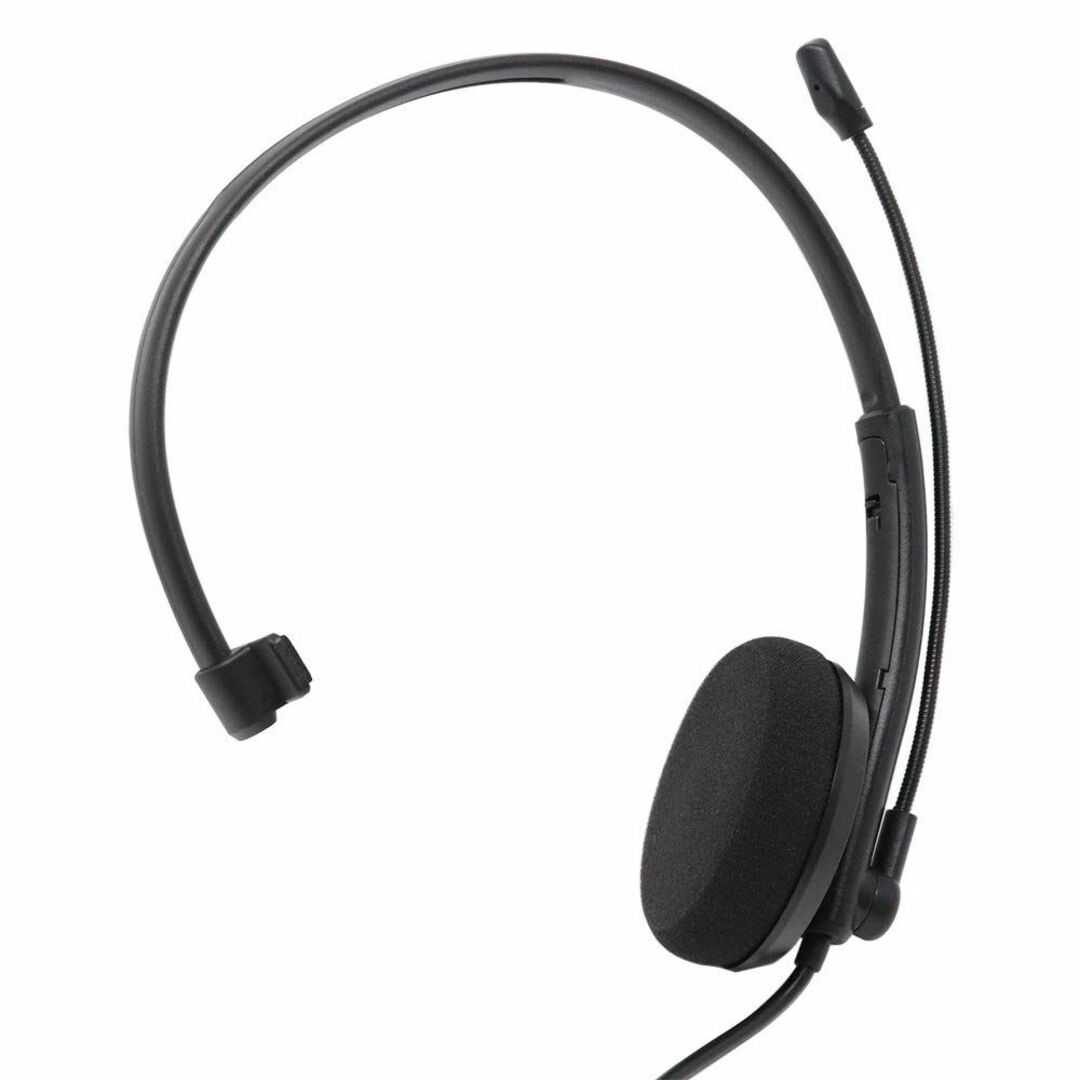 アイネックス USBヘッドセット 片耳タイプ AHS-03 ブラック 1