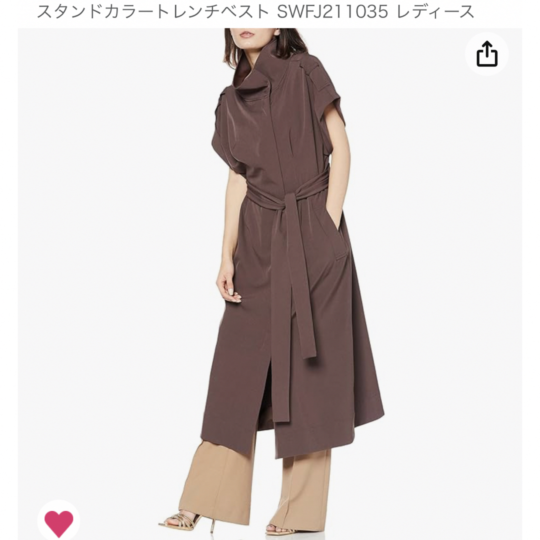 新品タグ付き スナイデル スタンドカラートレンチベスト SWFJ211035