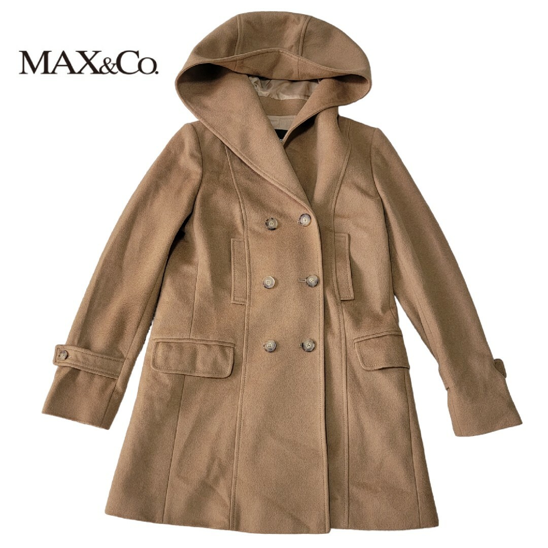 【美品】MAX\u0026Co.マックス\u0026コー☆ヴァージンウールコート