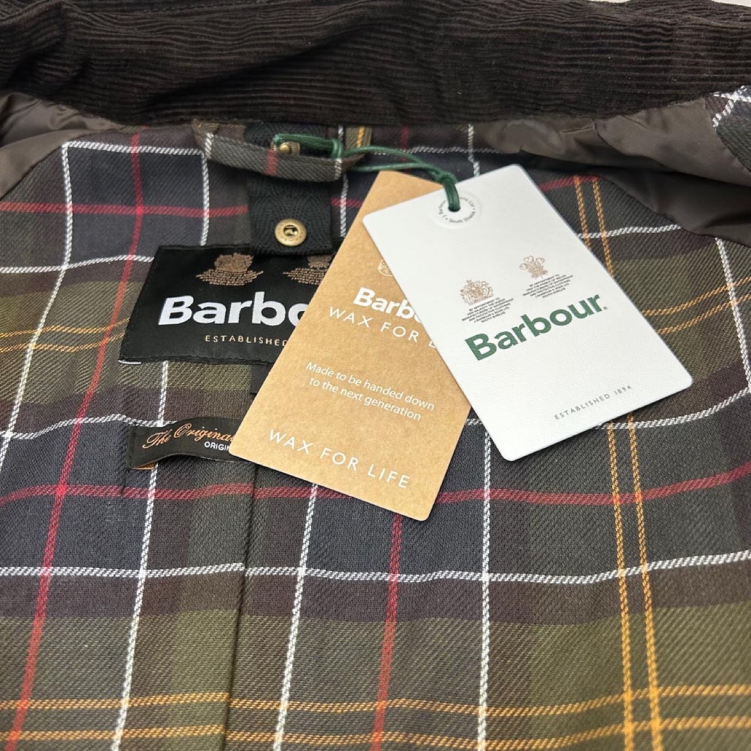 Barbour(バーブァー)の新品 BARBOUR メンズ ジャケット ASHBY WAX オリーブSサイズ メンズのジャケット/アウター(ブルゾン)の商品写真