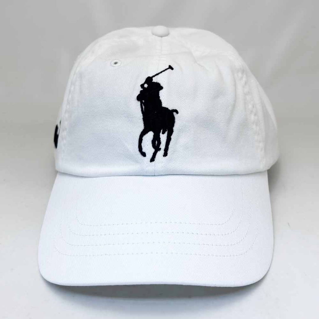 POLO RALPH LAUREN(ポロラルフローレン)の新品 わけあり ポロ ラルフローレン ビッグポニー メンズキャップ ホワイト メンズの帽子(キャップ)の商品写真