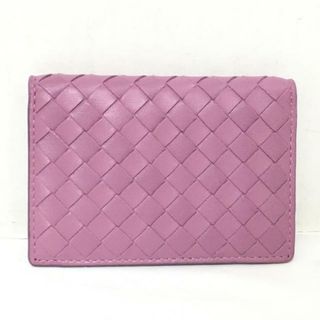 ボッテガ(Bottega Veneta) 名刺入れ/定期入れ(レディース)(パープル