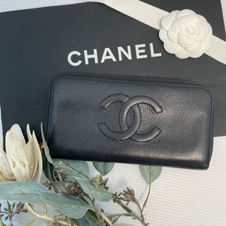 CHANEL(シャネル) キャビア ココマーク 長財布 ピンク SH441