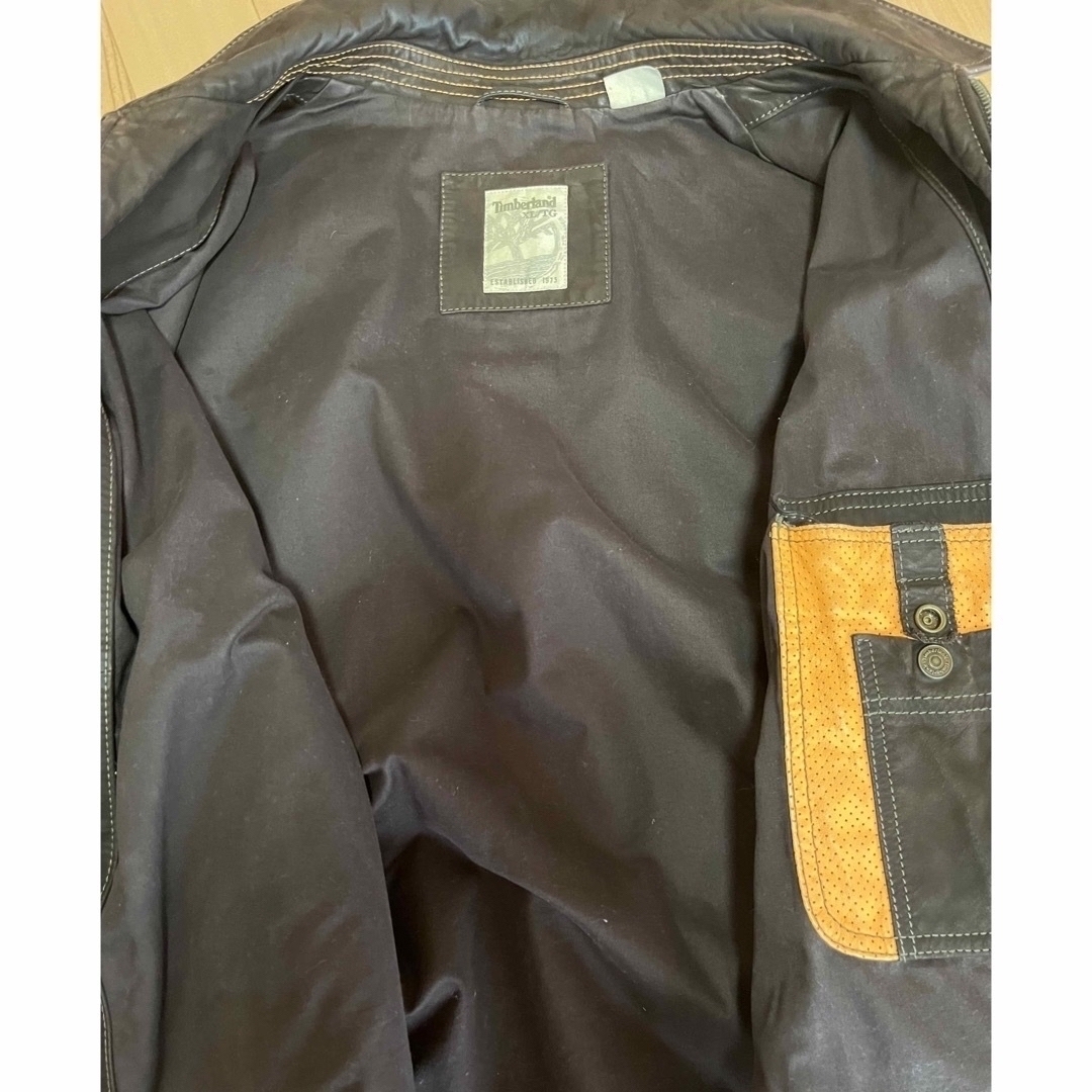 Timberland 牛革レザージャケット XL Timberland 牛革レザージャケット XL